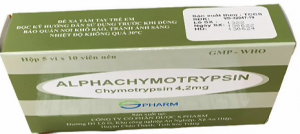 Alphachymotrypsin 4.2mg s.pharm (h/50v)