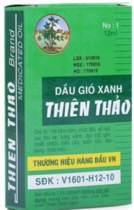 Dầu gió xanh thiên thảo (h/12c/12ml)