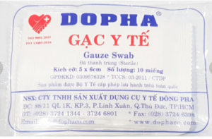 Gạc y tế 5x6cm dopha (thùng/100gói)