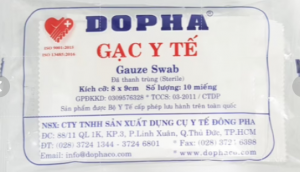 Gạc y tế 8x9cm dopha (thùng/50gói)